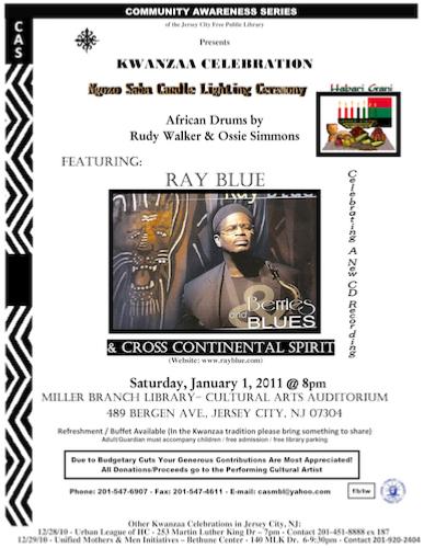 CAS: Kwanzaa Celebration with Ray Blue, 1er janvier 2011