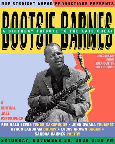 Affiche pour un livestream concert en hommage  Bootsie Barnes