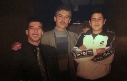 de g. à d.:  Angelo Debarre, Moreno Winterstein, Noé Reinhardt, vers 1996 © Photo X, Collection Noé Reinhardt by courtes