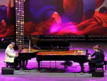 Kenny Barron, Mulgrew Miller, Eric Reed et Benny Green, Jazz à Vienne 2012 © Pascal Kober