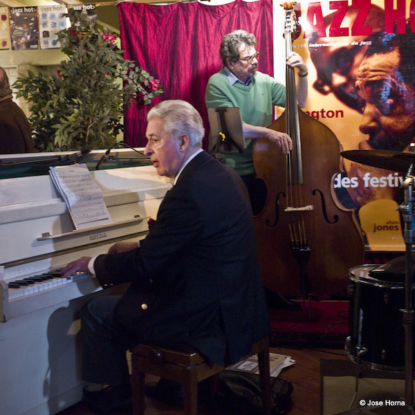 David Herridge (p) et Jean-Claude Bénéteau (b), Fond'Action Boris Vian, 80 ans de Jazz Hot, 28 mars 2015 © José M. Horna