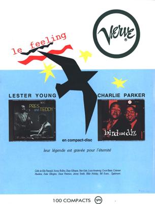 publicité Verve, 2e de couverture Jazz Hot n442, juin 1987