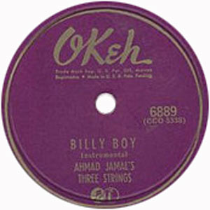 1952. Ahmad Jamal's Three Strings, Okeh 6889