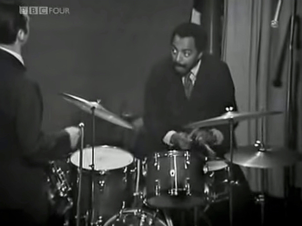 Roy Haynes avec le quartet de Stan Getz, Londres, BBC, image extraite de YouTube