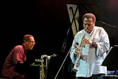 Danilo Perez et Wayne Shorter à Getxo Jazz 2012 © Jose Horna
